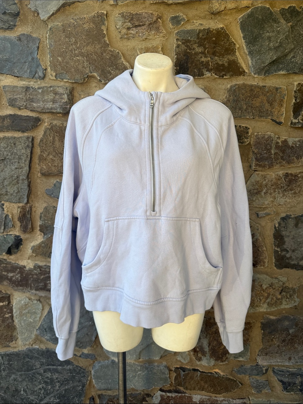 Lululemon Athletica Scuba Oversized Half-Zip Hoodie in Lavender Size X/XXL